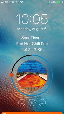 How to change the iPhone lock screen music interface Picture 3