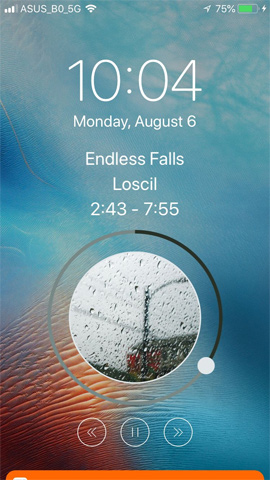 How to change the iPhone lock screen music interface Picture 4