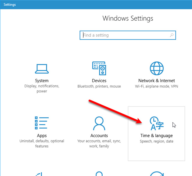 How to change the language system in Windows 10 Picture 2
