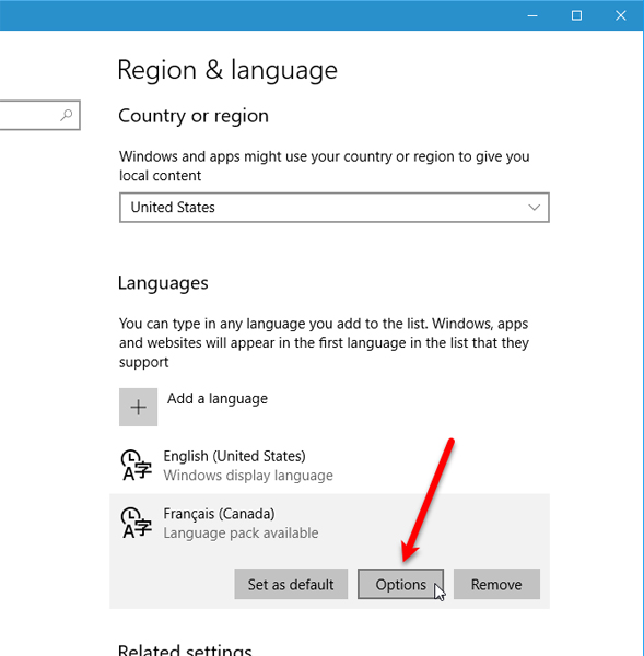 How to change the language system in Windows 10 Picture 7