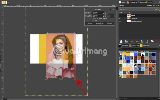 How to change the layer size in GIMP Picture 12