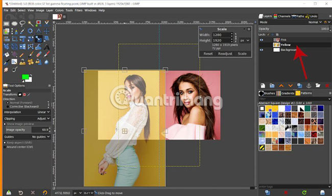 How to change the layer size in GIMP Picture 17