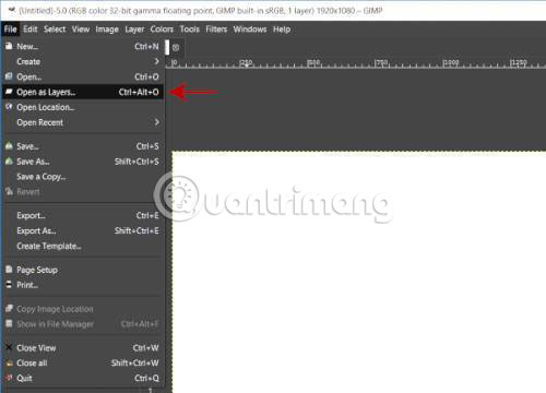 How to change the layer size in GIMP Picture 6