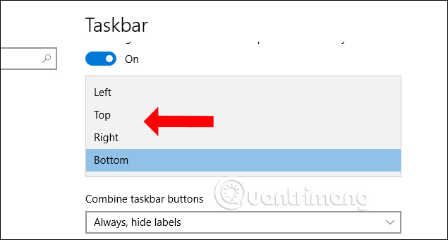 How to change the location of Taskbar on Windows 10 Picture 3