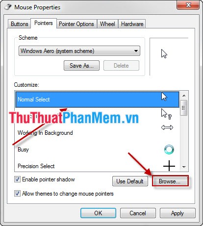 How to change the mouse cursor in Windows Picture 5