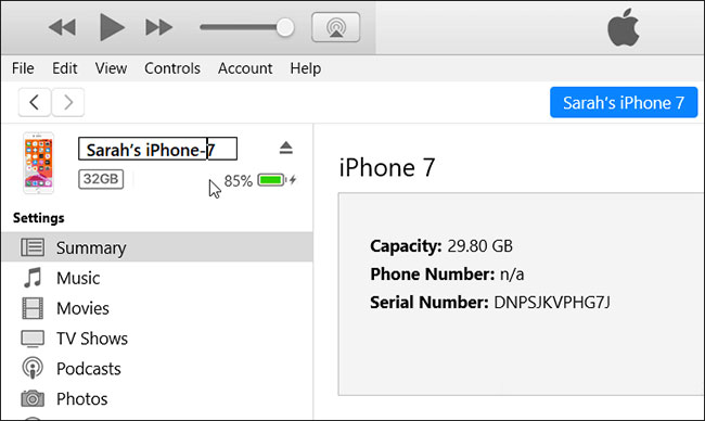 How to change the name of an iOS or Android device Picture 3
