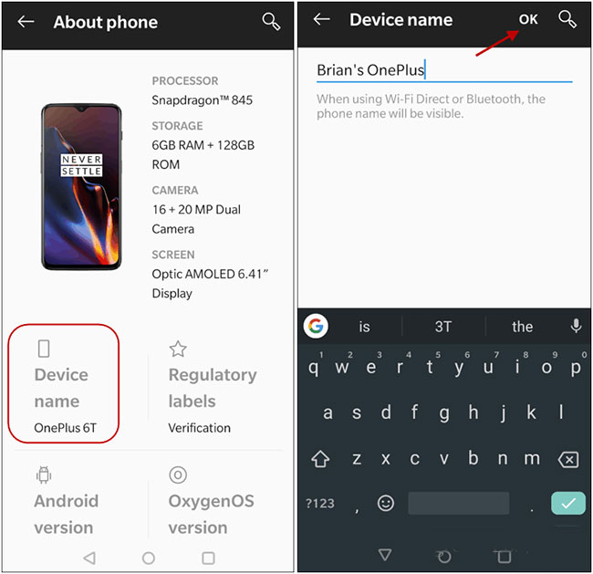 How to change the name of an iOS or Android device Picture 4