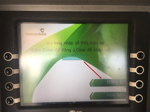 How to change the password of ATM card Vietcombank Picture 4