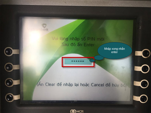 How to change the password of ATM card Vietcombank Picture 5