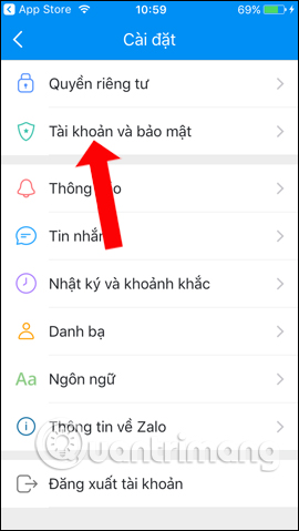 Picture 3 of How to change the phone number registered for Zalo does not lose contacts