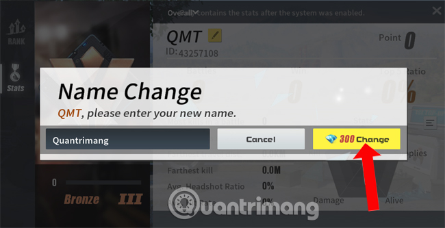 How to change the player's name on Rules of Survival Picture 3