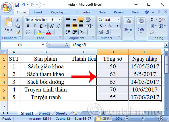 How to change the position of columns in Excel Picture 8