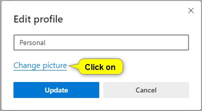 How to change the profile picture in Microsoft Edge Chromium Picture 6