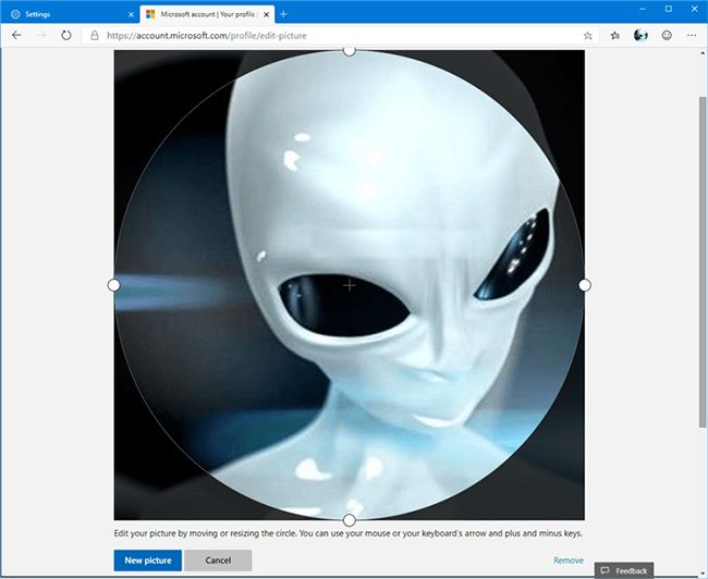 How to change the profile picture in Microsoft Edge Chromium Picture 7