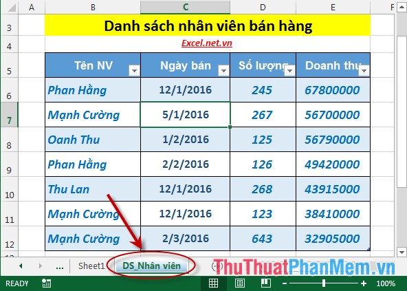 How to change the SheetTab color and hide the worksheet in Excel Picture 2