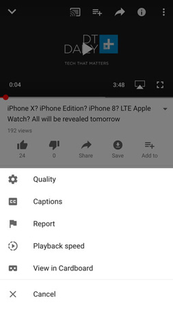 How to change the speed of playing YouTube videos Picture 1