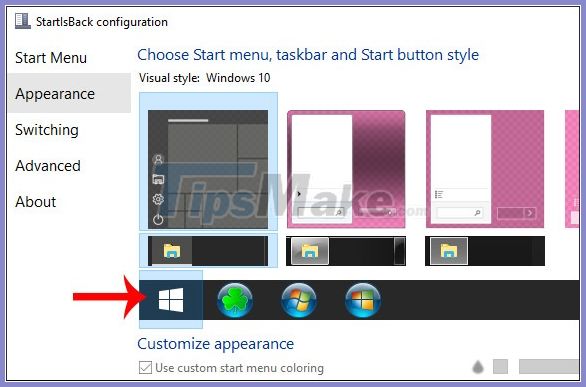 How to change the Start button on Windows 10 Picture 16