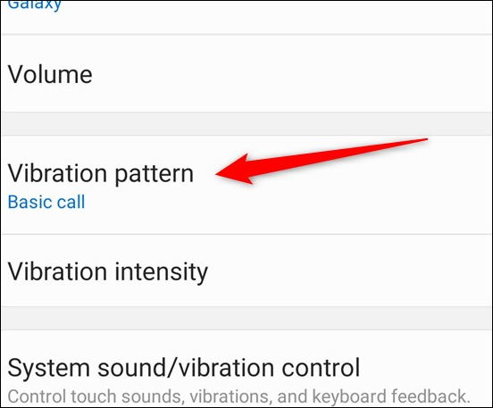 How to change the vibration level and type on Galaxy S20 Picture 5