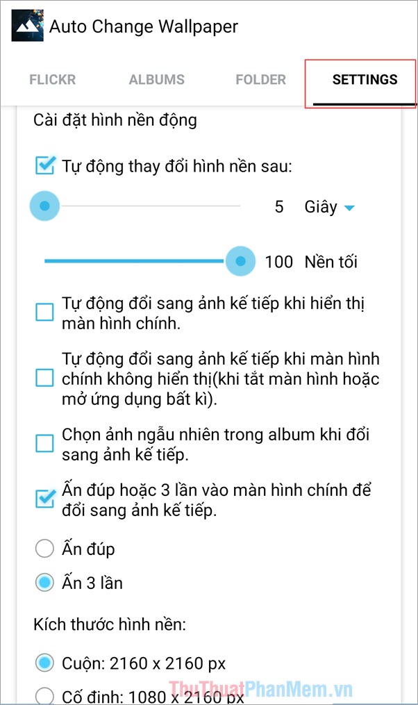 How to change the wallpaper automatically over time on Android phones Picture 6