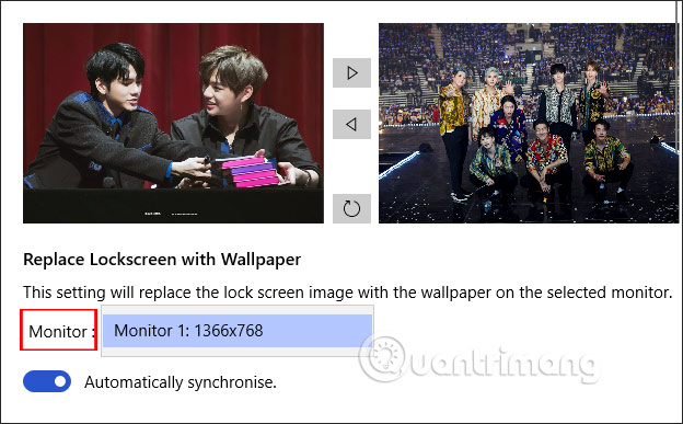 How to change the wallpaper of the desktop lock screen automatically Picture 9