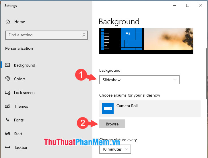 How to change the wallpaper on Win 10 Picture 14