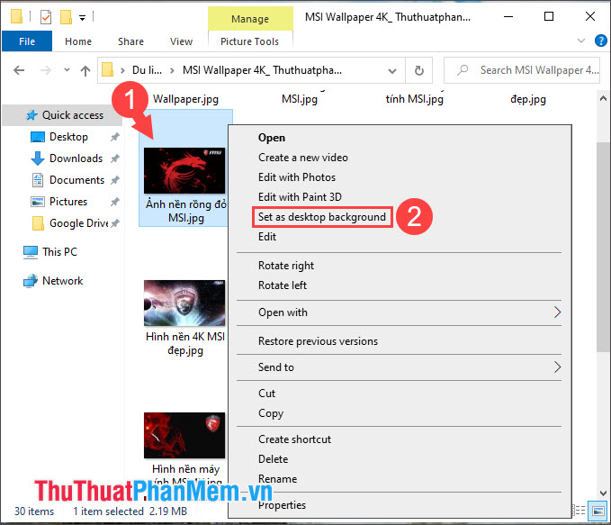 How to change the wallpaper on Win 10 Picture 2