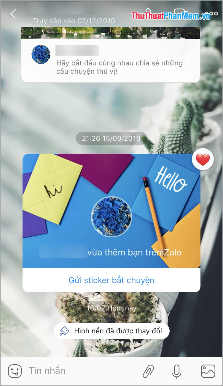 How to change the wallpaper when chatting on Zalo Picture 4