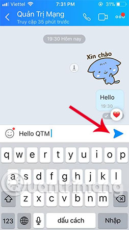 How to change the Zalo font on the phone Picture 2