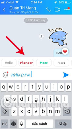 How to change the Zalo font on the phone Picture 3