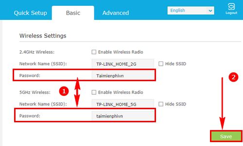 How to change WiFi Archer C9 password, replace pass WiFi TP Link Archer C9 simple Picture 2