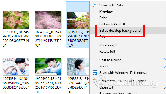 How to change Win 10 computer wallpaper Picture 1