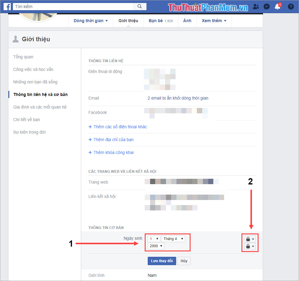 How to change your birthday on Facebook Picture 5