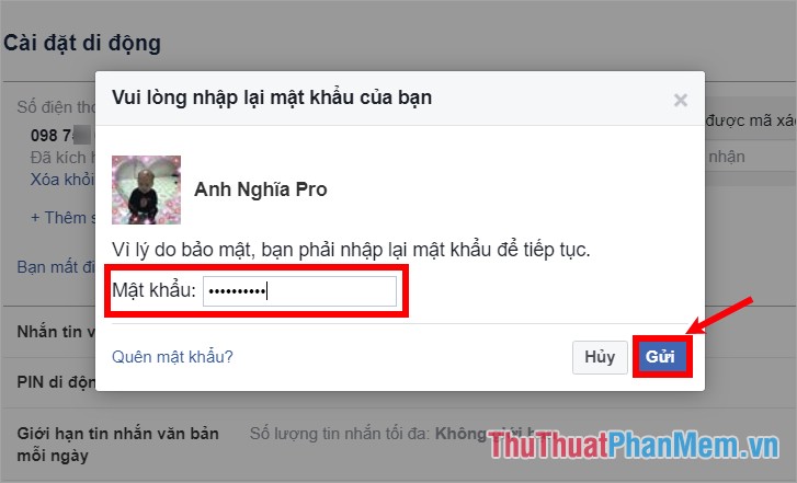 How to change your phone number on Zalo, Facebook, Gmail Picture 12