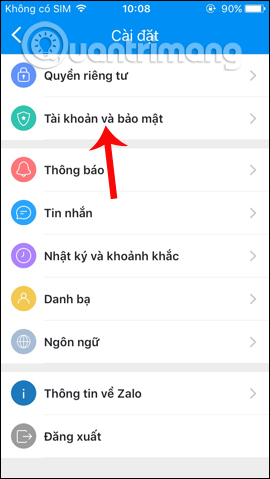 How to change Zalo password on the phone Picture 3