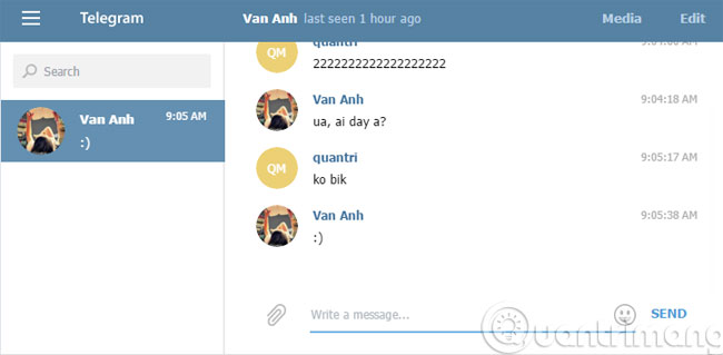 How to chat Telegram on the web? Picture 4