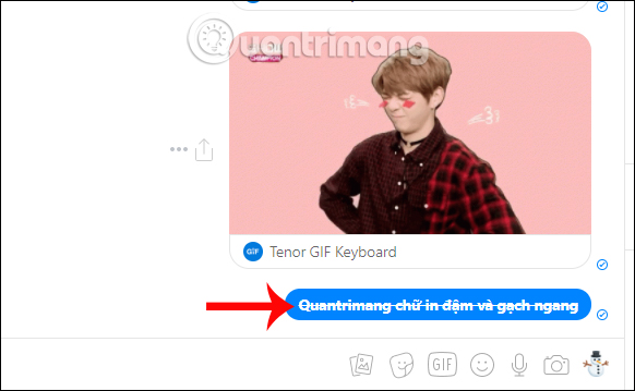 How to chat typeface in Facebook Messenger Picture 10