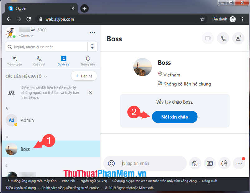 How to chat, use Skype on the web browser without installing software Picture 18