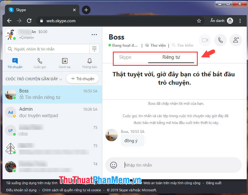 How to chat, use Skype on the web browser without installing software Picture 22