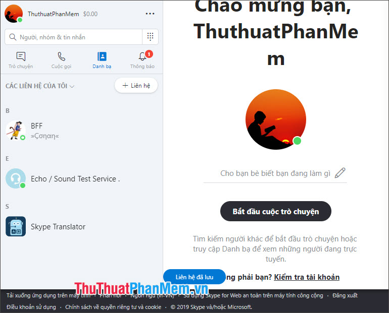 How to chat, use Skype on the web browser without installing software Picture 25