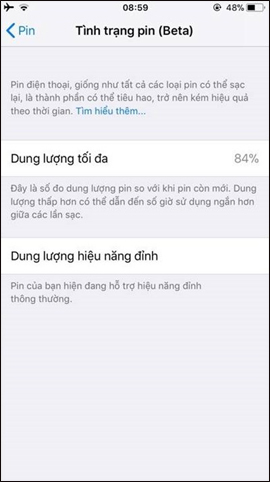 How to check battery status and turn off iOS 11.3 performance Picture 2