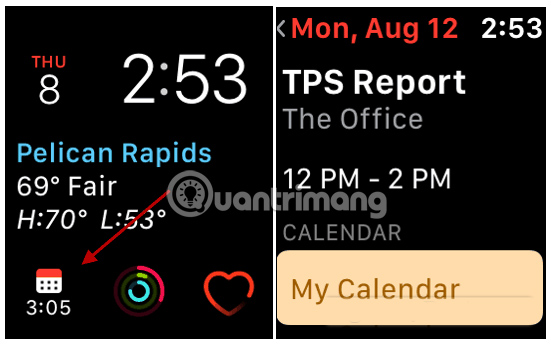 How to check calendars from Apple Watch Picture 4