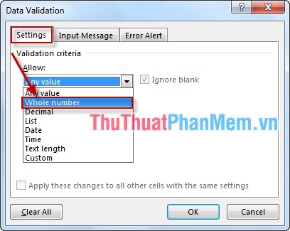 How to check data entered in a cell in Excel Picture 3
