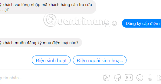 How to check electricity bills via Facebook Messenger Picture 6