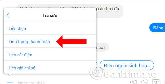 How to check electricity bills via Facebook Messenger Picture 7