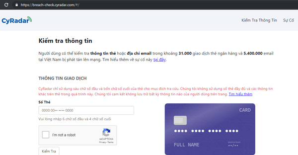 How to check if your payment card information is leaked Picture 1