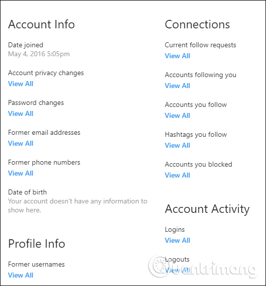 How to check personal data on Instagram Picture 2
