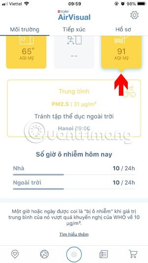 How to check the air pollution level on the phone Picture 11