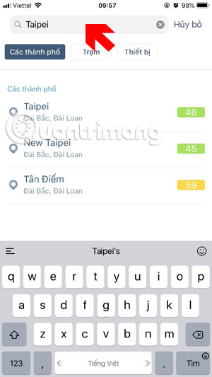 How to check the air pollution level on the phone Picture 5