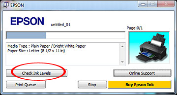 How to check the amount of ink in the printer Picture 3