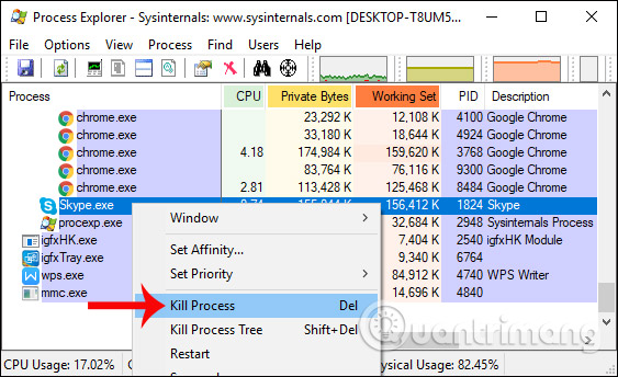 How to check the application using Webcam using Process Explorer Picture 11